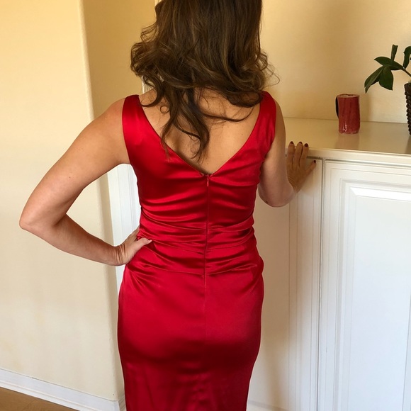 Boston Proper Dresses Boston Proper Vibrant Red Cocktail Dress